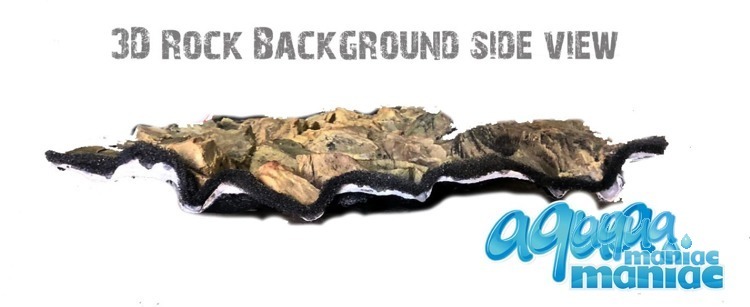 3D beige rock background 117x45cm