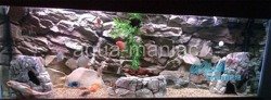 JUWEL Vision 260 3D grey rock background 117x54cm in 2 sections